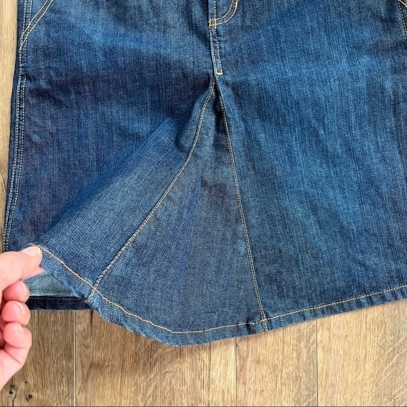 Buffalo Jeans Dark Wash Embroidered Pocket Jean Mini Skirt - Picture 6 of 9